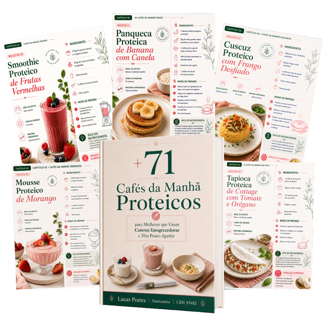 +71 Cafés da Manhã Proteicos - mockup do material