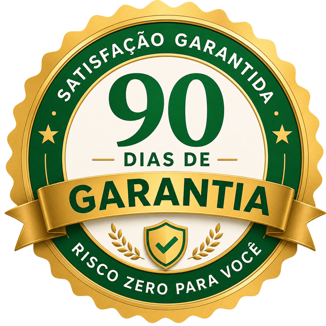 Selo de garantia de 90 dias
